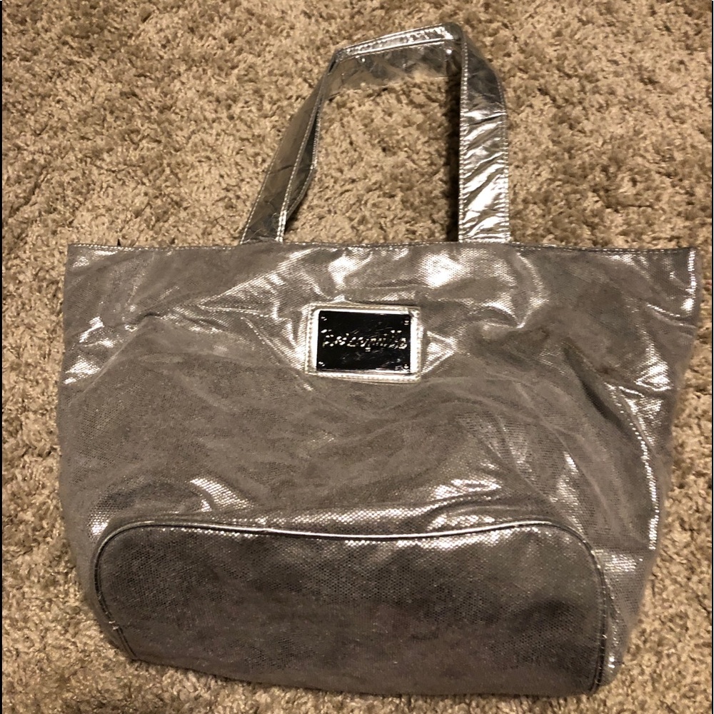 Betsey Johnson tote bag silver